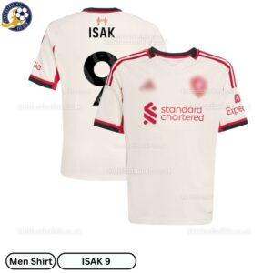 Lvr^_^pooI Away Men Football Shirt 202526 – ISAK 9-overview